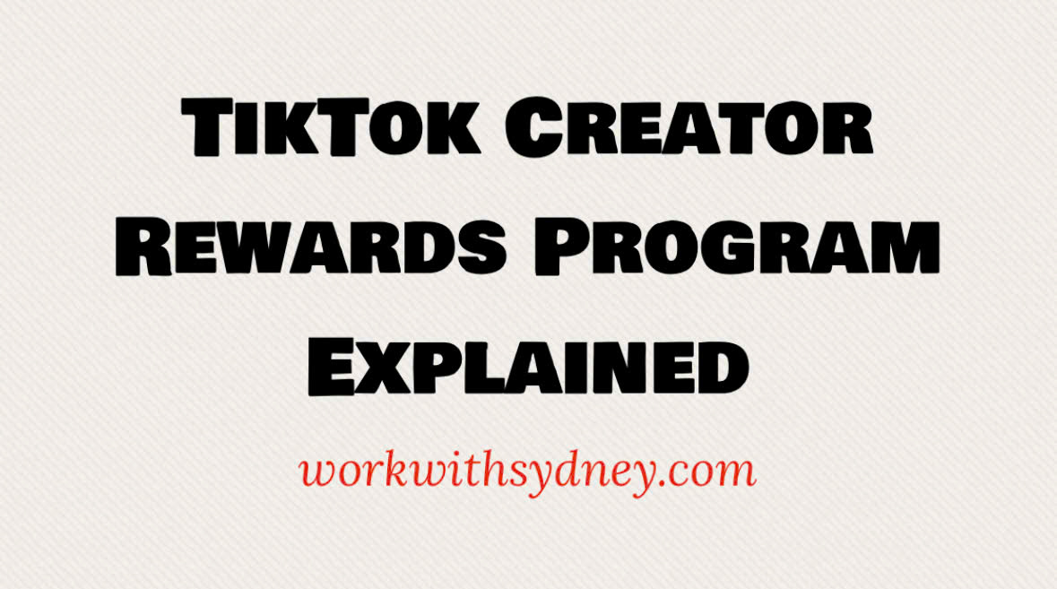 TikTok Creator Rewards Program